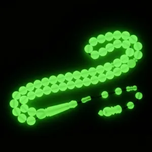 تفاصيل خامة مسباح بكلايت ينور بالظلام - Glow in the Dark Bakelite Detail Misbaha Code B3