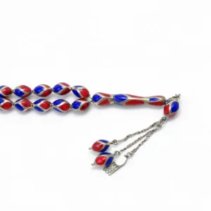 تمليكة مسباح مرجان مع حجر اللازورد - Coral and Lapis Lazuli Headpiece Code G4