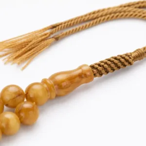 تفاصيل خامة مسباح تراب كهرب تركي - Turkish Amber Dust Detail Misbaha Code T5