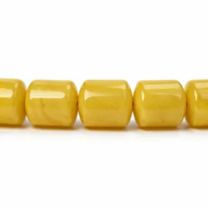 تفاصيل خرز الكهرب البولندي القديم مقاس 13×10 ملم ونقاء التجزيعات الطبيعية بوزن 56 غرام - Detailed Vintage Polish Amber Beads 13x10mm and 56g Weight {A20}