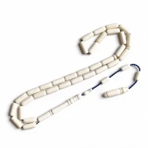 مسباح عظم جمل بلون وملمس شبيه بالعاج وتصميم صنوبري ناعم، Camel Bone Tasbih – متجر عثماني