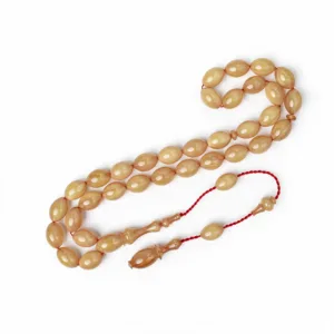 مسباح فاتوران تغليف كرزي بلون عسلي فاتح للاستخدام اليومي من متجر عثماني - Faturan Cherry Wrap Tasbih
